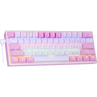 Клавиатура Redragon Fizz (розовый/белый) фото 2